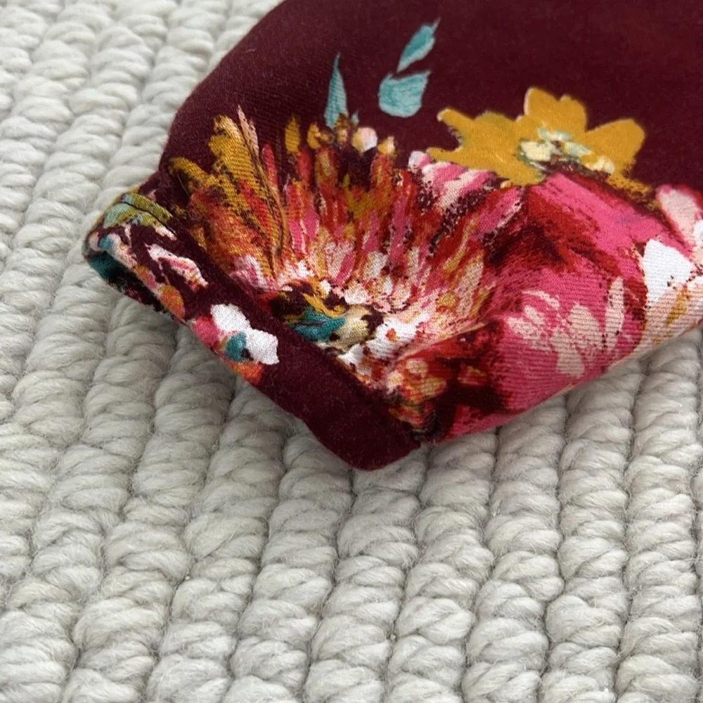 Baby Gap Floral Burgundy Dress Toddler Girls Size 5